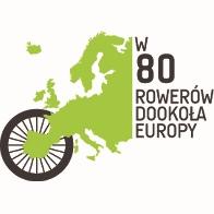 Logo akcji "W 80 rowerów dookoła Europy"