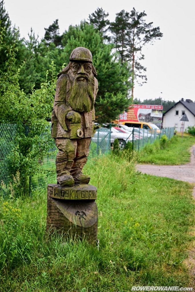 drewniana rzeźba, wioska górnicza